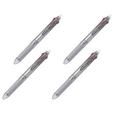 프릭션 슬림 3색 볼펜 0.5mm, 다크실버, 4개