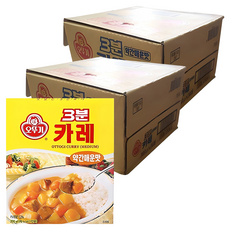 오뚜기 3분 카레 약간매운맛, 200g, 48개