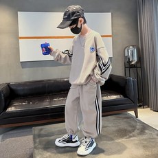 Starbean 男童迷你字母線條上下裝套裝