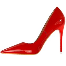 BIGTREE Market A 尖頭玻璃光澤高跟鞋