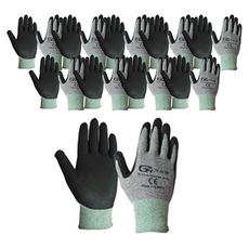GUARDMAN 拼色止滑手套, 灰色, 10組