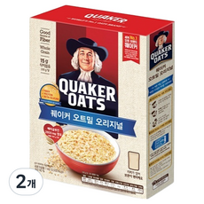 퀘이커 오트밀 오리지널, 1kg, 2개