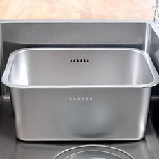 vivenzadi 全不鏽鋼方形洗碗盆 10.6L, 單一顏色, 1個