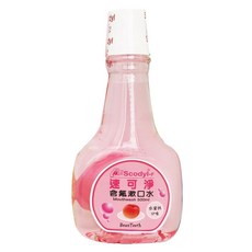 Scodyl 速可淨 含氟漱口水 (無酒精), 水蜜桃口味 500ml, 1瓶