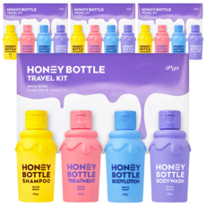 AyuAyu蜂蜜瓶旅行套組 白麝香香氛4件套, 4組