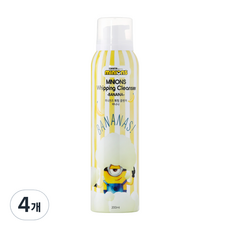 미니언즈 베이비앤키즈 휘핑클렌저 바나나향, 200ml, 4개