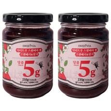 스윗비아 잼 크랜베리&딸기, 235g, 2개