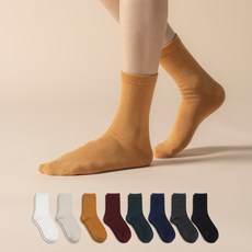 삭피엔스 여성용 프리미엄 무지 양말 8켤레
