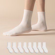 삭피엔스 여성용 프리미엄 무지 양말 8켤레