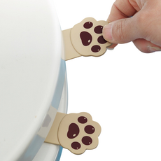 안이네 귀여운 변기 위생 손잡이 2p, 브라운