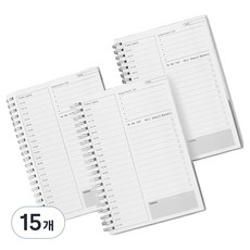 A5 每日計畫本, 混色, 15個