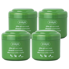 지아자 내추럴 올리브 헤어팩, 200ml, 4개