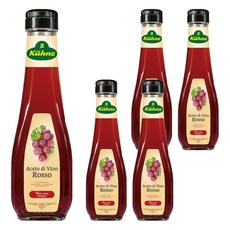 Kuhne 冠利 精選紅葡萄酒醋 調理食醋, 250ml, 5瓶