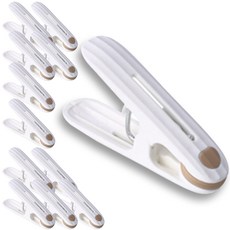 라사노 자국 없는 미끄럼 방지 빨래집게, 베이지, 12개