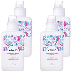 ATONO2 高級洗衣精 Cotton Powder香, 1L, 4瓶