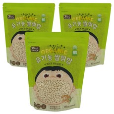 chungO 爆米香, 炒飯, 80克, 3入