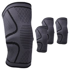 씨오브비 남성 고탄력 스포츠 무릎 보호대 2P 세트, 블랙, 2개