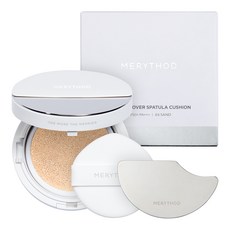 MERYTHOD 貼膚遮瑕抹刀氣墊粉餅正裝 13g+替換蕊 13g組, 03 Sand, 1組