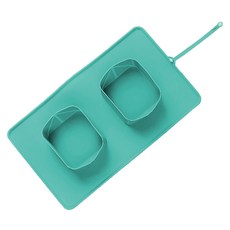 Ants 寵物 My Pet 便攜式矽膠餐碗墊, 薄荷綠, 1個