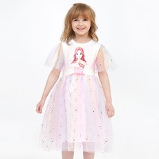 女童涼感透氣Secret Jouju蝴蝶結五分蕾絲連身裙