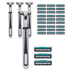 Addiso 2 刀片剃須刀白色 2 件 + 剃須刀刀片 18 件套, 2組