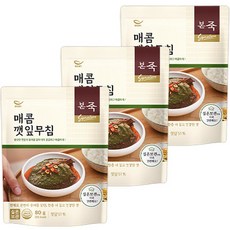 본죽 매콤 깻잎무침, 80g, 3개