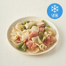 네니아 유기가공식품 인증 우리밀 삼색수제비 (냉동), 500g, 1개
