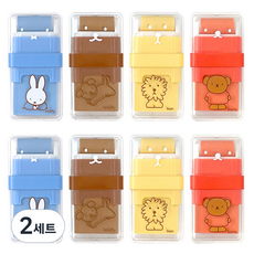 iTOViC Miffy 滾輪橡皮擦 4款 x 2入組, 2套, 混合色