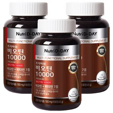 뉴트리디데이 프리미엄 비오틴 10000, 90정, 3개