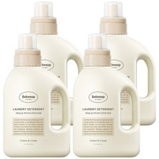 Bebesup Home洗衣精 棉花與奶油香 正裝, 1L, 4個