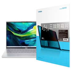 YADI 亞第 靜電吸附水之鏡防窺片 PF4PPA-W140 Acer Swift Lite SFL14 54M 760F 專用 16:10, 透明, 1片