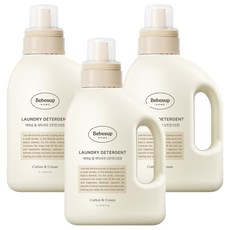 Bebesup Home洗衣精 棉花與奶油香 正裝, 1L, 3個