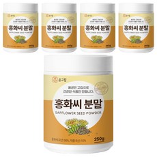 윤고집 홍화씨 분말, 250g, 5개