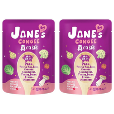 JANE's CONGEE 真的粥 豬肉紫米粥, 150g, 2包