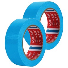 다다 고점도 강력 면 테이프 40mm x 50m, 하늘색, 2개