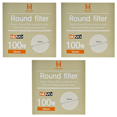 NUVO 冷萃咖啡過濾器用圓形濾紙 56mm, 100張, 3組