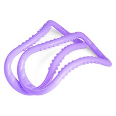 디어모모 스트레칭 요가링 돌기형 종아리 목 마사지링, 퍼플, 2개