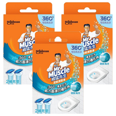 Mr Muscle 威猛先生 潔廁清香凍 清香海洋 (38g*2管凍), 76g, 3盒