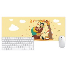 ONCOFIC 可愛滑鼠長桌墊 80 x 30 cm, 1個, GP306D