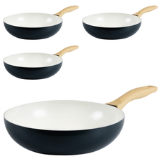 실바트 IH 인덕션 에코세라믹 프라이팬, 24cm, 4개