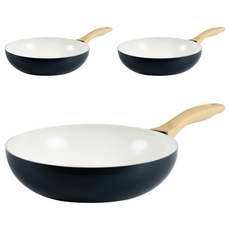 실바트 IH 인덕션 에코세라믹 프라이팬, 24cm, 3개