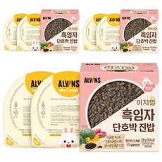 엘빈즈 이지밀 실온 이유식 흑임자 단호박 진밥, 220g, 3개