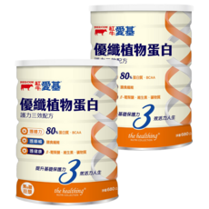 RED COW 紅牛 愛基 優纖植物蛋白 護力三效配方 無糖豆漿, 680g, 2罐