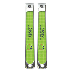 DOOBY 大眼蛙 嬰兒安全指甲剪 平型 不鏽鋼材質, 2個