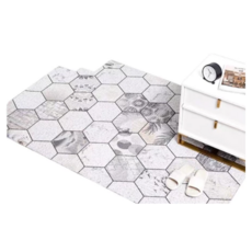 PVC 刮泥絲圈地墊, 可任意DIY剪裁, 底部防滑, 厚度適中, 四種款式, 四種尺寸可選擇, 100 x 120cm, 小花磚