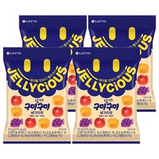 LOTTE 樂天 綜合水果QQ糖 Q彈有勁 酸甜美味, 70g, 4包