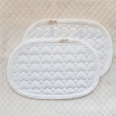 AiRabbit 四季通用雙面排汗墊嬰兒枕頭 附固定帶, 象牙白