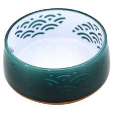 DoggyMan 多格漫 日式犬用禪風碗 M, 橄欖綠, 1個