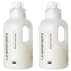 Bebeskin 高濃縮織物柔順劑，帶有可愛的桃子香味, 1070毫升, 2個