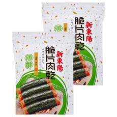 新東陽 海苔脆片肉乾，手工蛋捲型，無添加防腐劑及人工色素, 75g, 2包